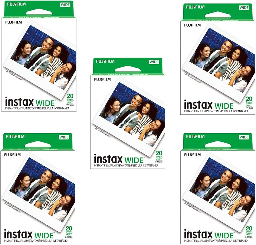 Fujifilm Instax Wide Instant Films for Fuji Instax Wide 210 200 100 300, Pack of 5 | Amazon (US)