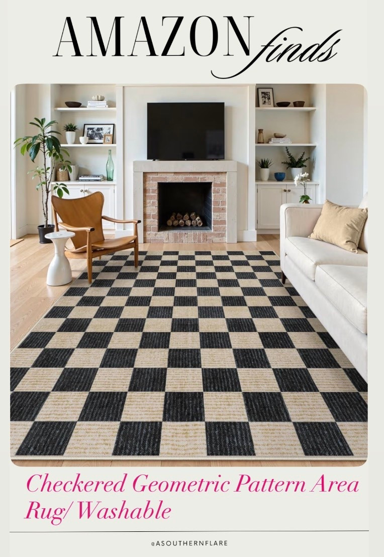 Home Decor/ checkered area rug/ washable/Amazon Home

#LTKFindsUnder100 #LTKHome #LTKFindsUnder50