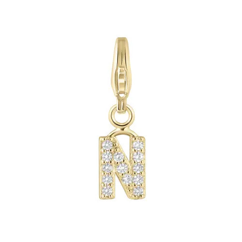 Electric Picks Initial Charm in Gold - N at Nordstrom | Nordstrom