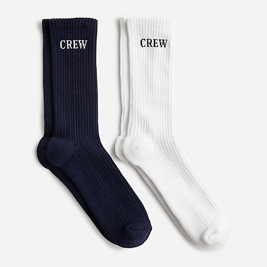 Softest socks two-pack with logo | J. Crew US