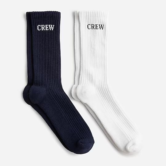 Softest socks two-pack with logo | J.Crew US