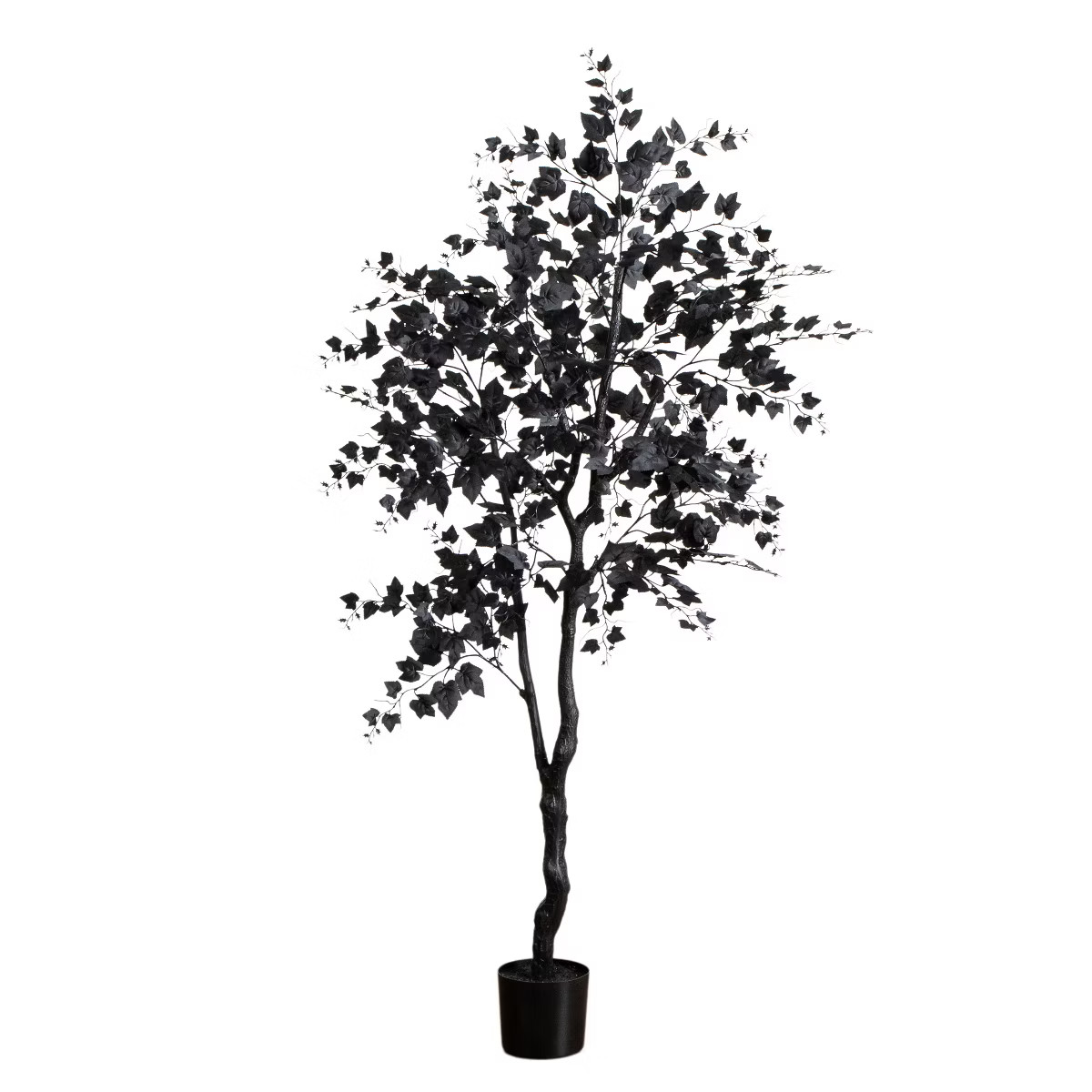 Nearly Natural 6-ft Artificial Halloween Black Maple Tree | Target