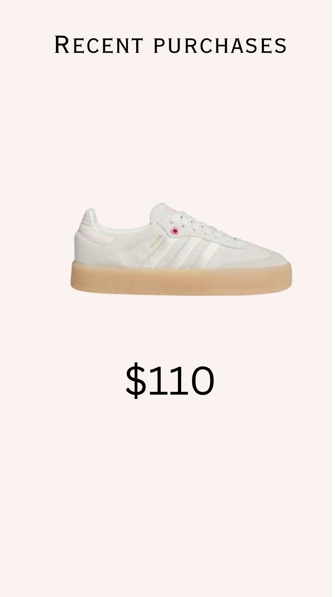 just bought the cutest neutral shoe from adidas!


shoe, shoes, neutral, neutral shoes, adidas, platform, samba 

#LTKGiftGuide #LTKshoecrush #LTKworkwear