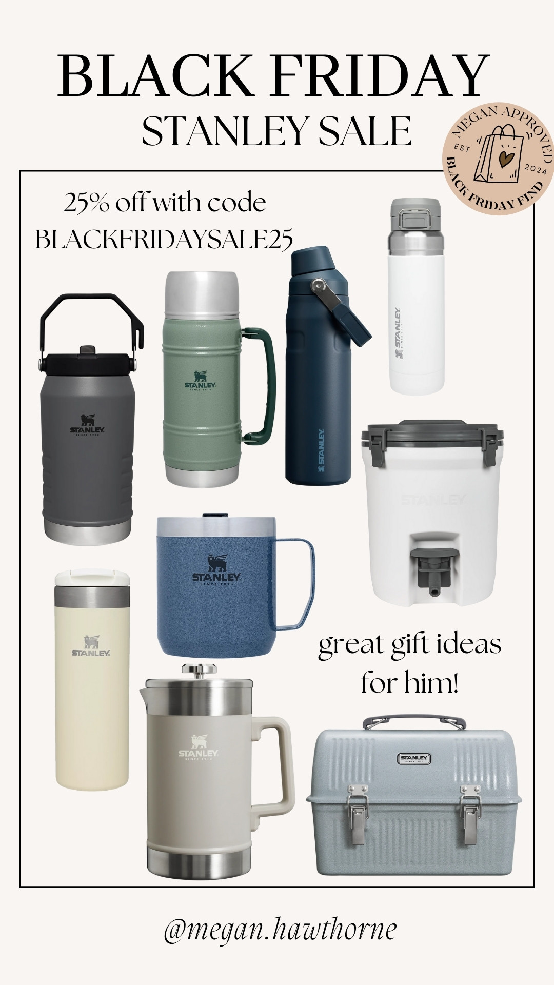 Stanley sale alert! use code: BLACKFRIDAYSALE25! These would make great gift ideas for him!  

 #LTKGiftGuide #LTKHoliday #LTKSaleAlert