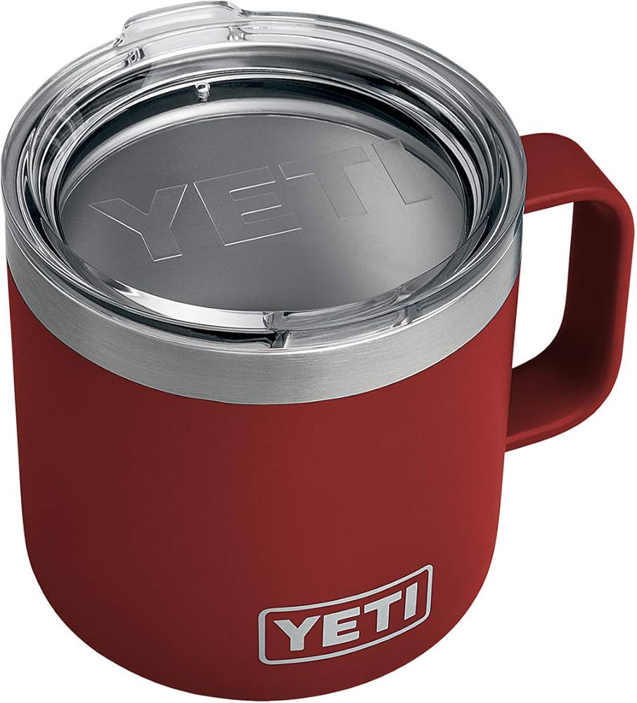 YETI Rambler 14 oz Stainless Steel Vacuum Insulated Mug with Lid | Amazon (US)