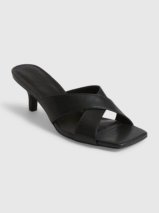 Cross Strap Kitten Heel Mule | Gap (US)