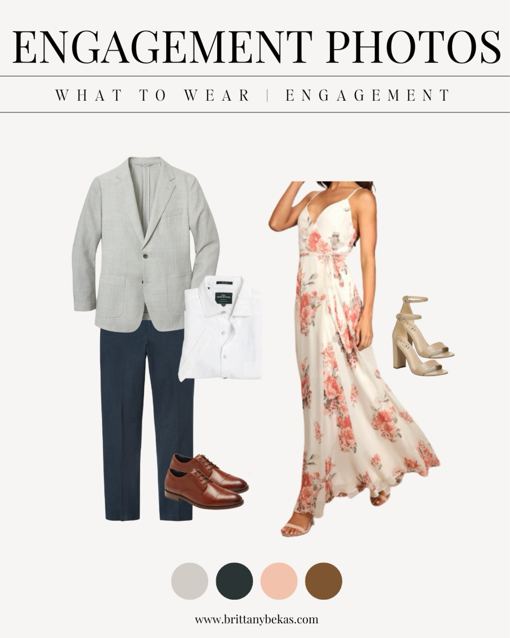 Engagement pictures outfit. 

Location : downtown, beach, desert, mountains, field 

Men's engagement photo outfits / men's style / men's blazer / floral dress /romantic floral dress / vacation dress / engagement pictures / engagement photo dress / lulus / engagement party dress 

#LTKmens #LTKfindsunder100 #LTKstyletip