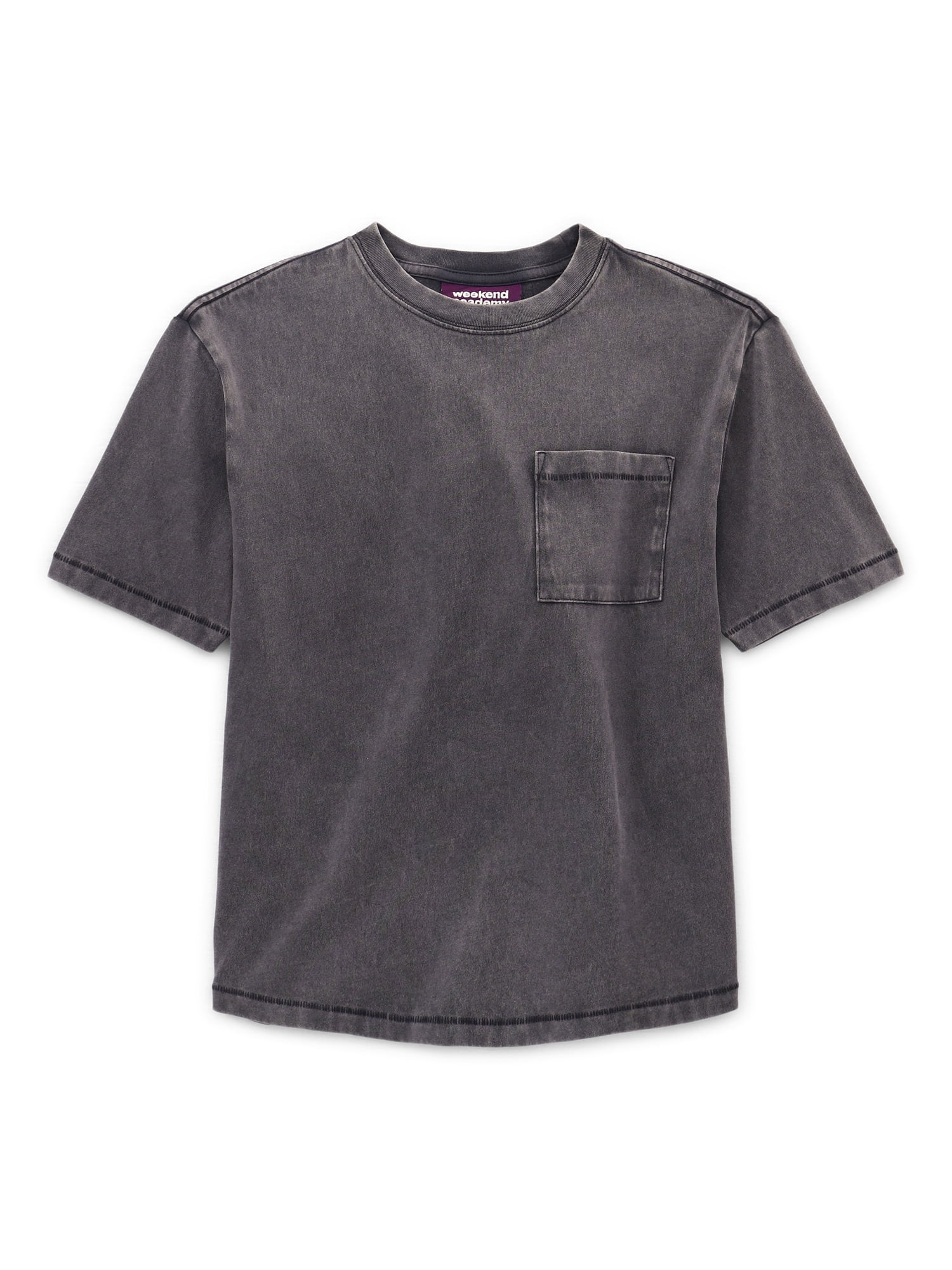 Weekend Academy Boys Pocket T-Shirt with Short Sleeves, Sizes 4-18 | Walmart (US)