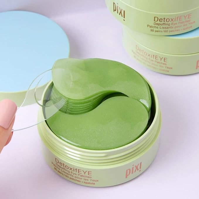 Pixi DetoxifEYE Depuffing Hydrogel Under-Eye Patches, Cucumber, Hyaluronic Acid & Caffeine For Pu... | Amazon (US)
