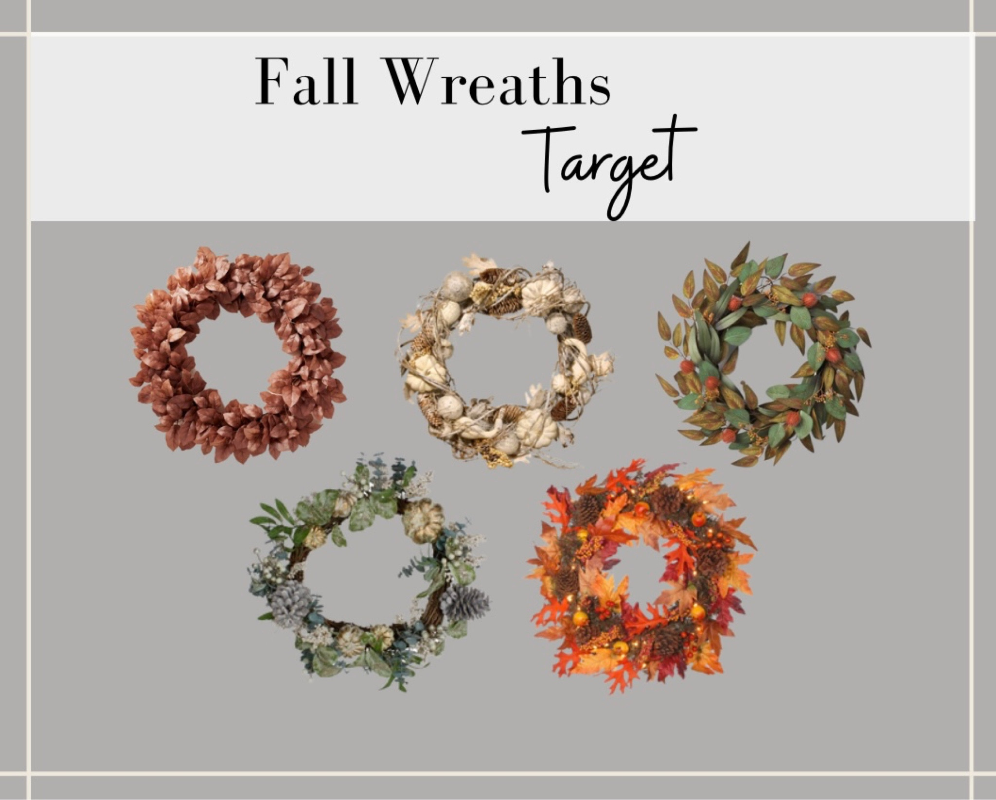 Fall Wreaths 🤎🍂🏡 

#fall #falldecor #home #homedecor #autumn #autumndecor #target #targetfinds #door #doordecor #porch #porchdecor #autumndoordecor #fallporchdecor 

#LTKstyletip #LTKSeasonal #LTKU