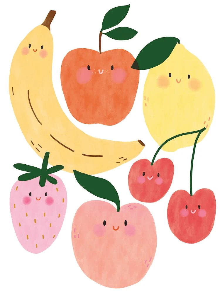 Baby Fruit Nursery Print | Fy
