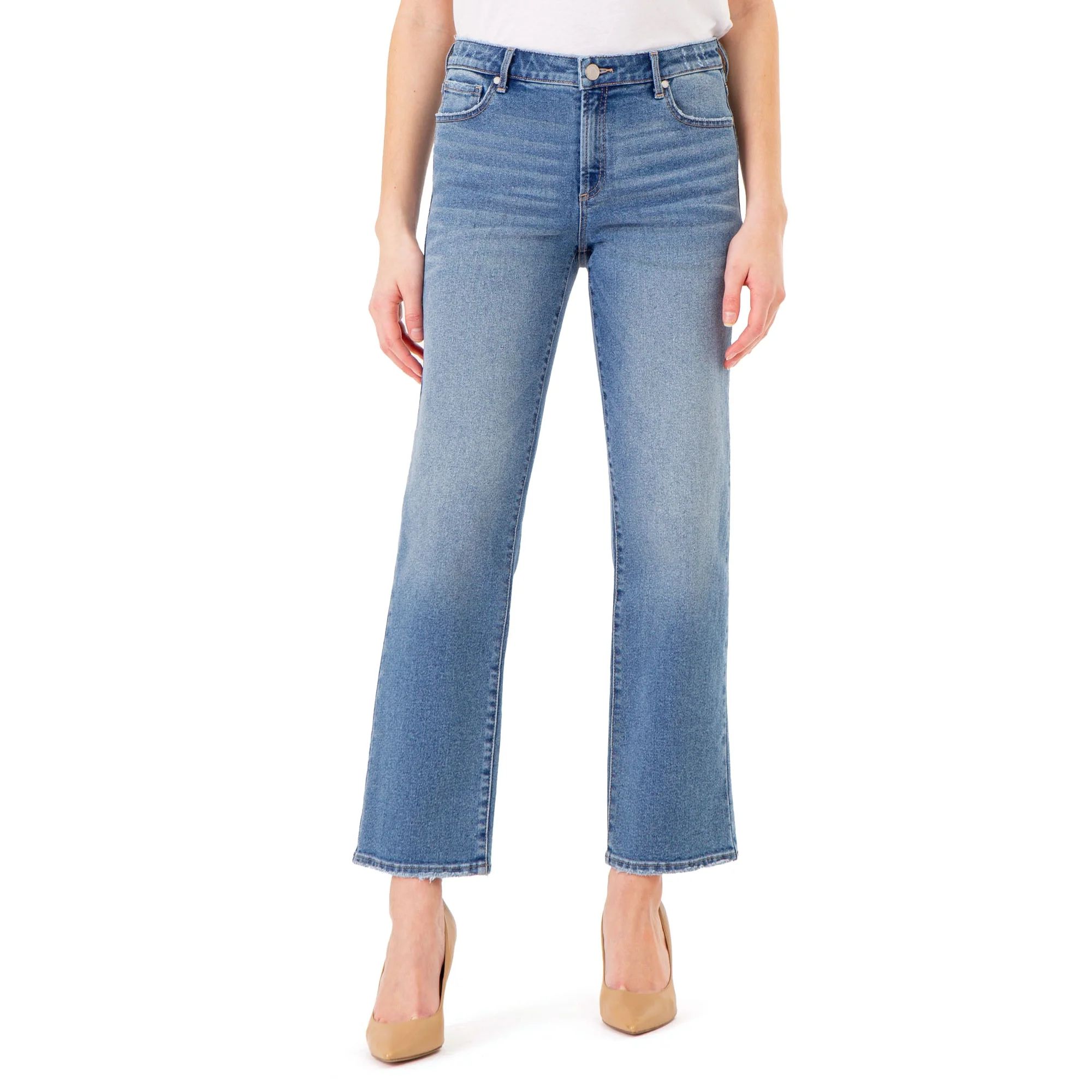 Jordache Women's High Rise Straight Jean | Walmart (US)