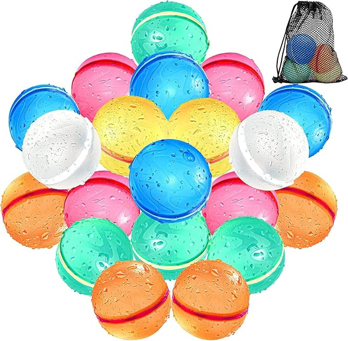 SOPPYCID Reusable Water Bomb balloons, Magnetic Refillable Water balls - Pool Toys for Boys and G... | Amazon (US)