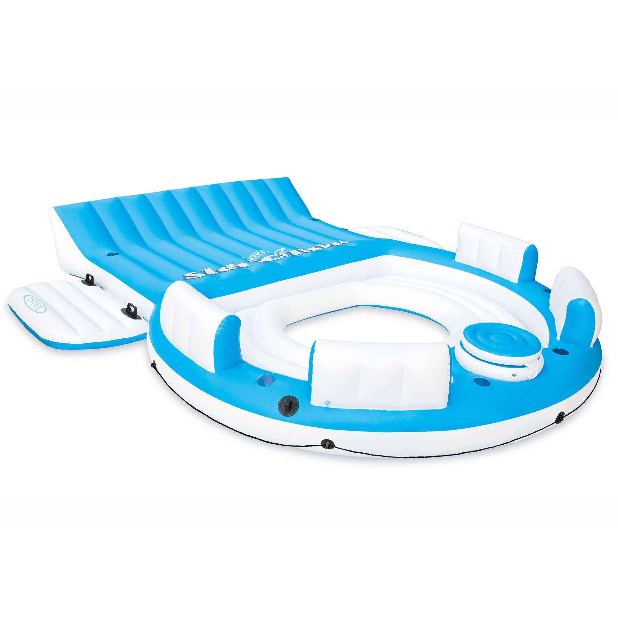 Intex 56299EP Splash 'N Chill Inflatable Island, 16.25 x 21 x 11.75 inches, Blue/White | Amazon (US)