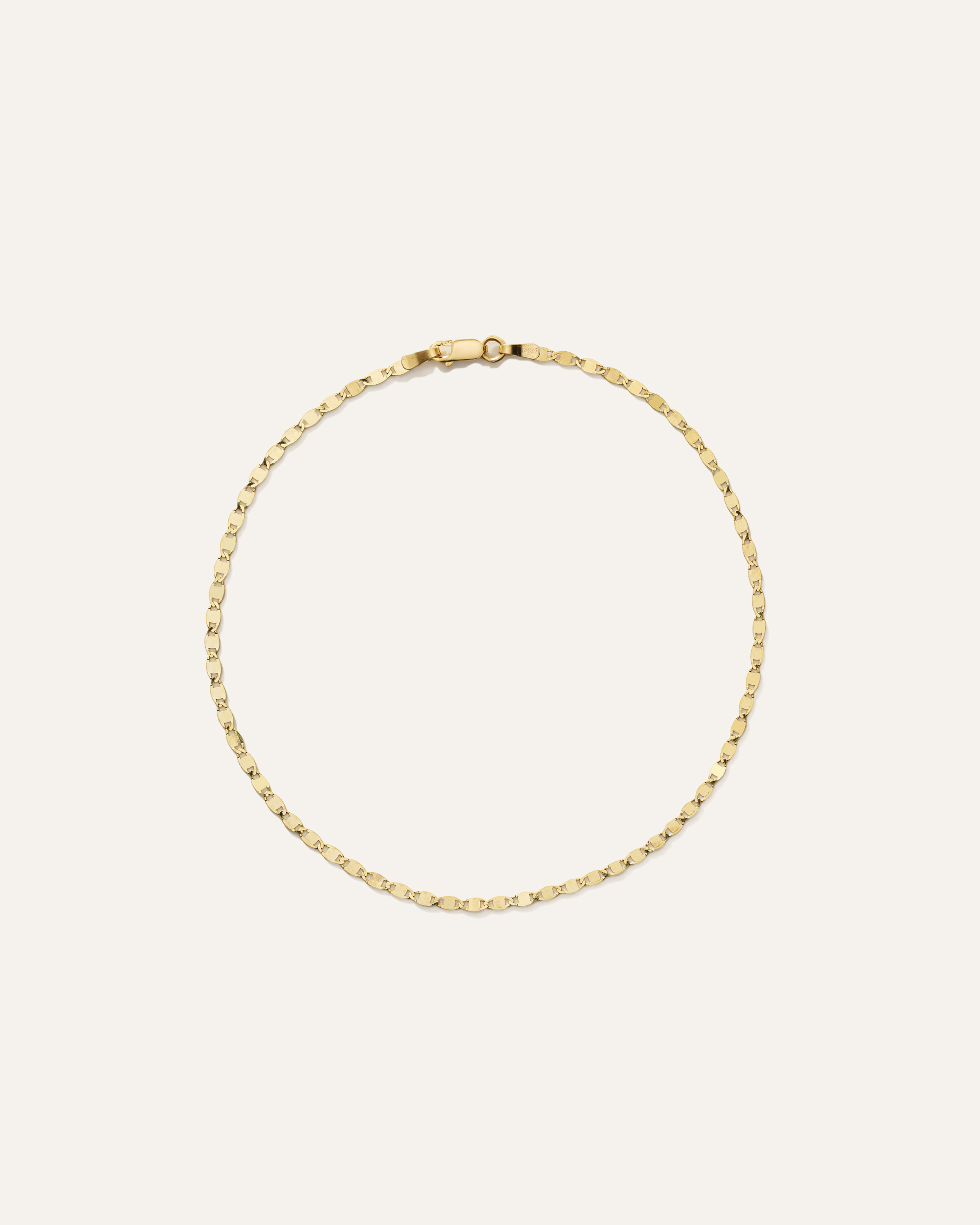 Quince | Women's 14k Gold Mariner Chain Anklet in Yellow Gold, Size 10.5 | Quince