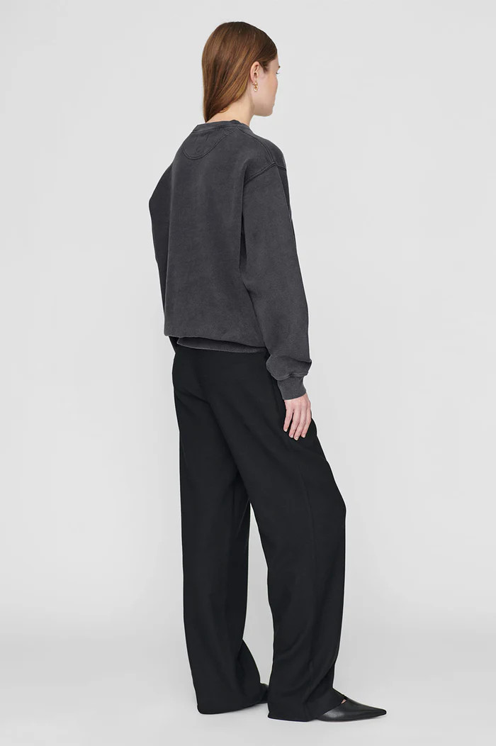 Ramona Sweatshirt University Paris  - Washed Black | Anine Bing