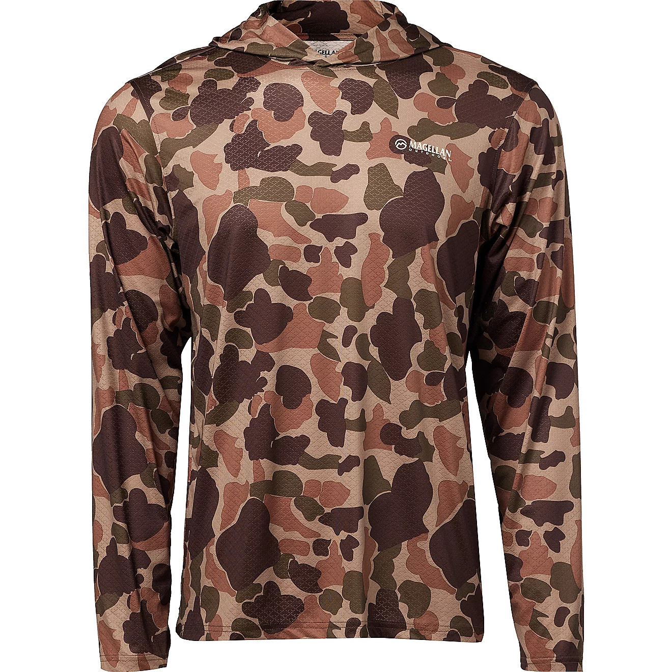 Magellan Outdoors Hunt Gear Men's Eagle Pass Tech Mesh Long Sleeve Hooded T-shirt | Academy | Academy Sports + Outdoors