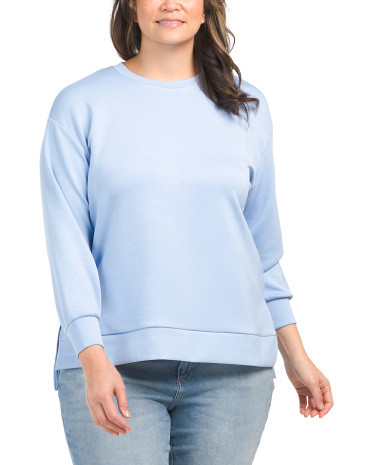 Plus Tunic With Side Slit for Women | Polyester/Spandex | Marshalls