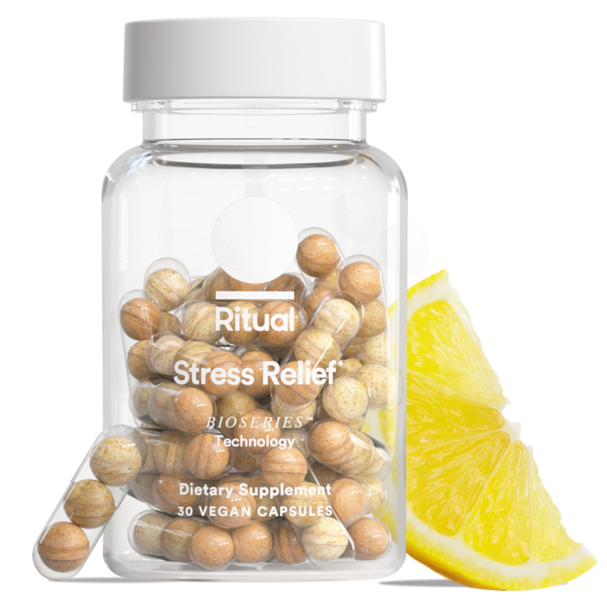 Ritual Stress Relief Supplement - Ashwagandha, L-Theanine, & Saffron - Helps Reduce Stress, Manag... | Amazon (US)