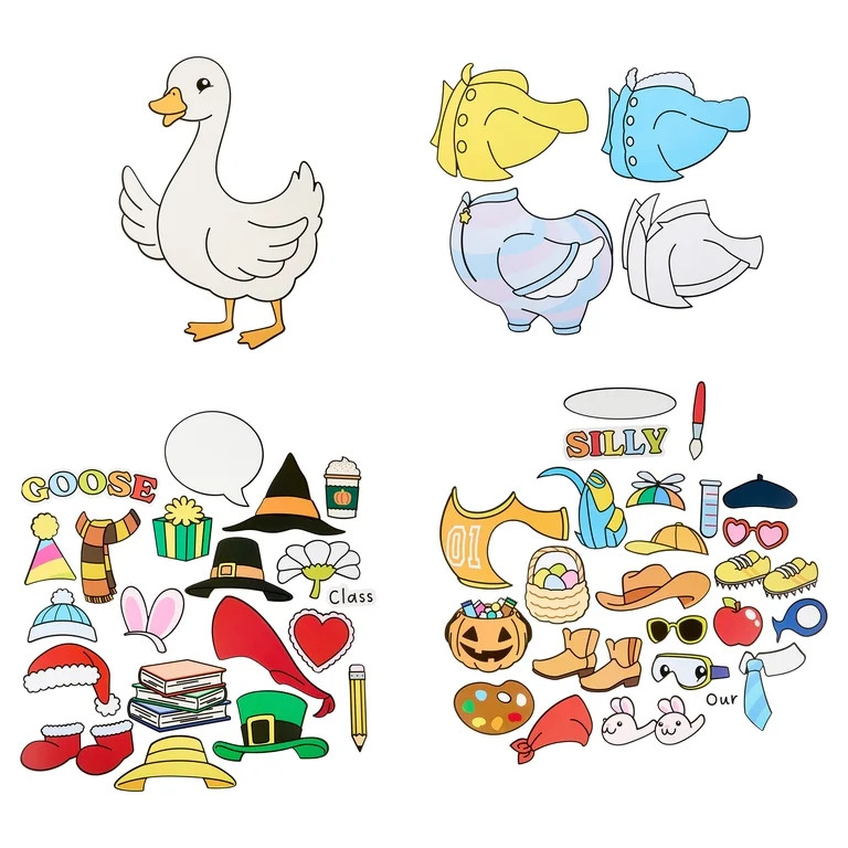 Pen+Gear Silly Goose Classroom Bulletin Board Decorations, 49 Pieces | Walmart (US)