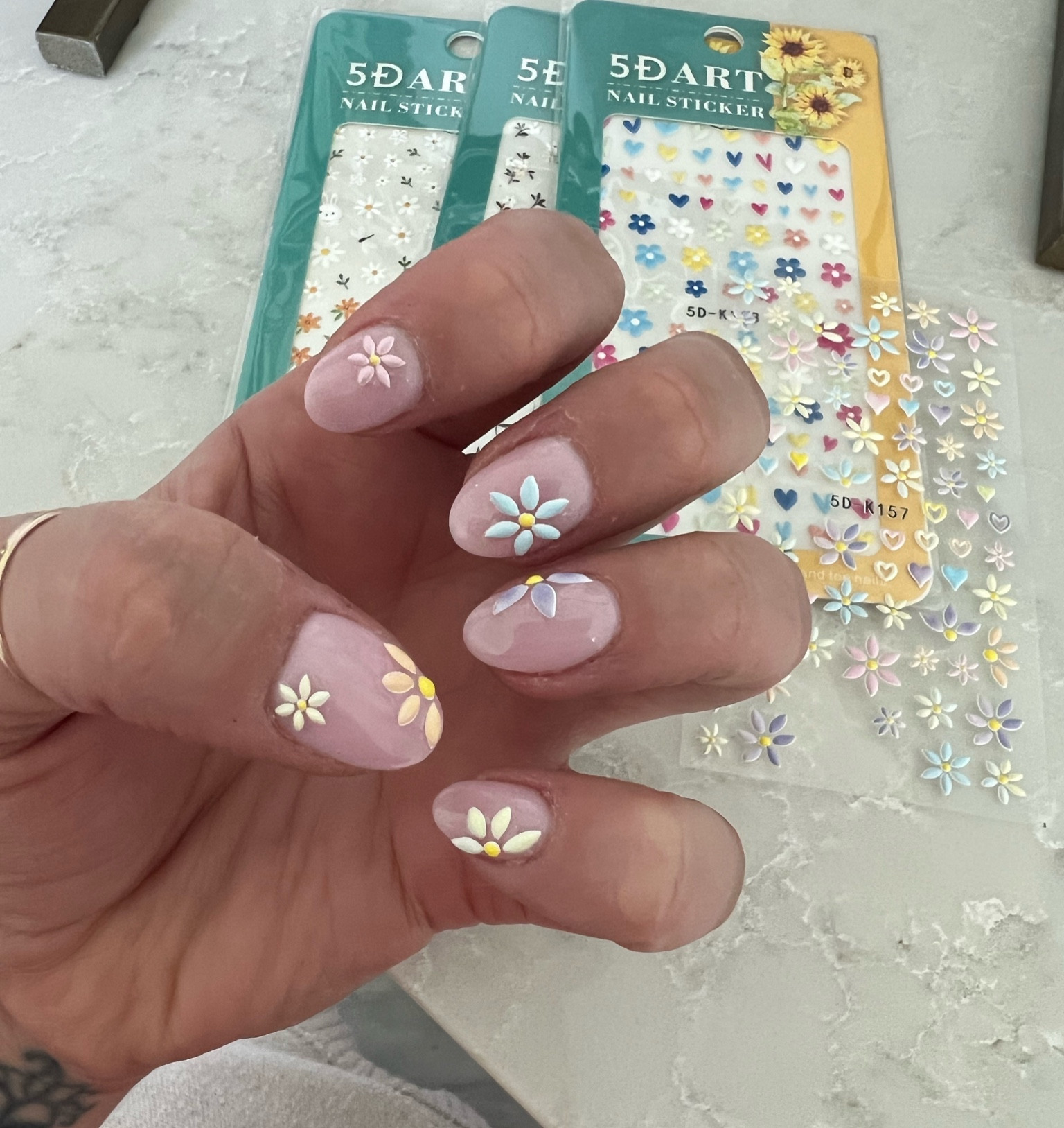 Nail art stickers, 5D art designs, flowers and hearts for fingernails, easy DIY, moms and daughters, apply with tweezers 

#LTKhome #LTKFind #LTKunder50