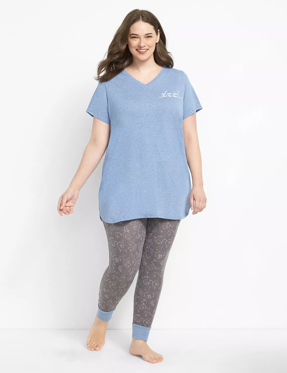 Lane Bryant Women's Tee & Legging Pj Set 14/16L Zzz | Lane Bryant (US)