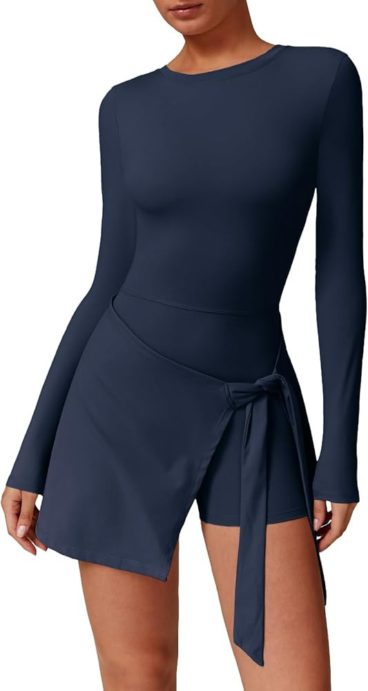 Women’s Tennis Dress with Built-in Shorts – Athletic Golf Dress Activewear for Sports & Casua... | Amazon (US)