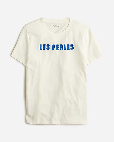 Classic-fit "Les perles" graphic T-shirt | J.Crew US