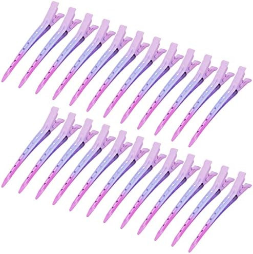 24 Packs Duck Bill Clips, Bantoye 3.35 Inches Rustproof Metal Alligator Curl Clips with Holes for... | Amazon (US)