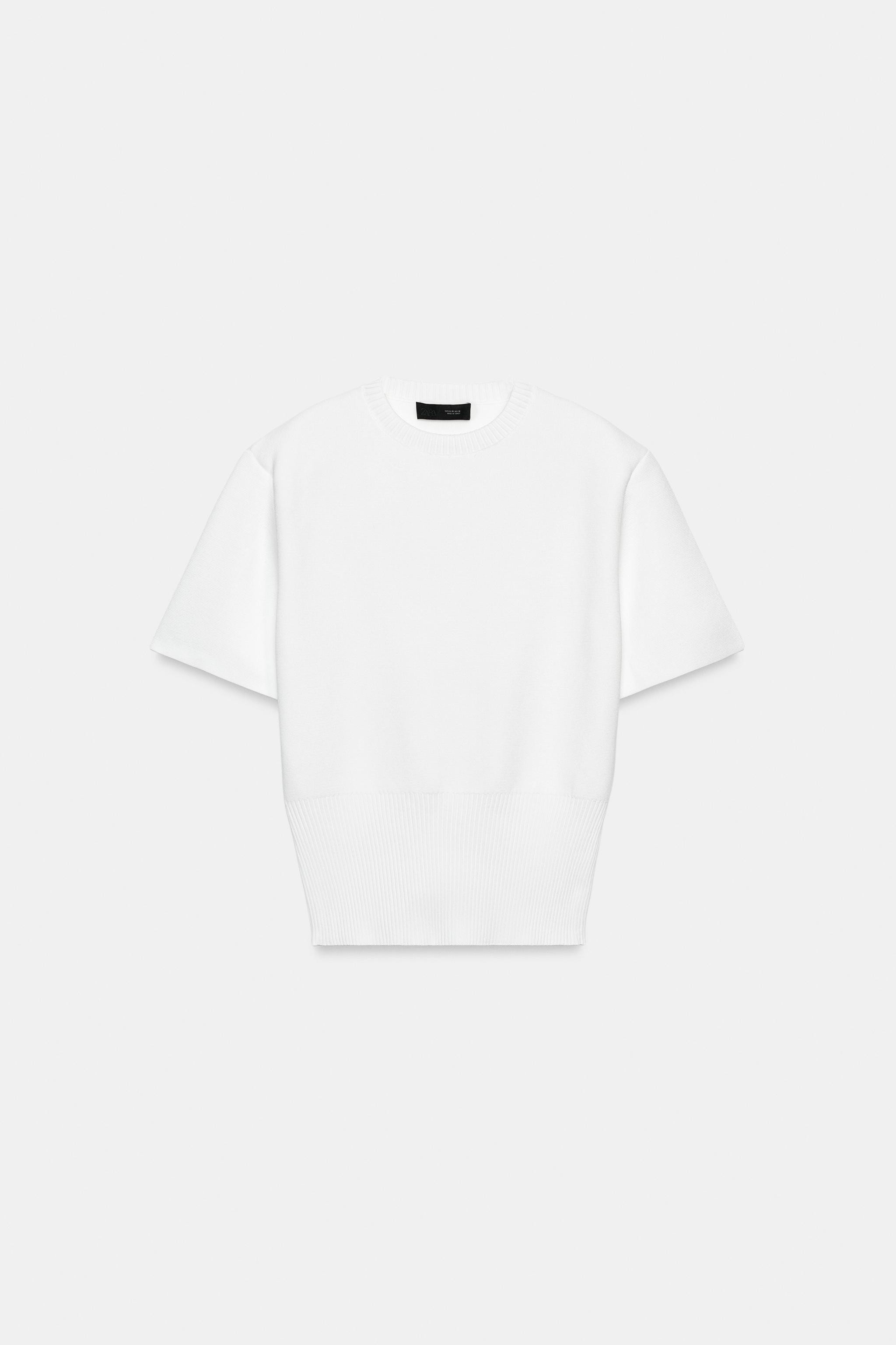 SHOULDER PAD KNIT TOP | Zara Canada