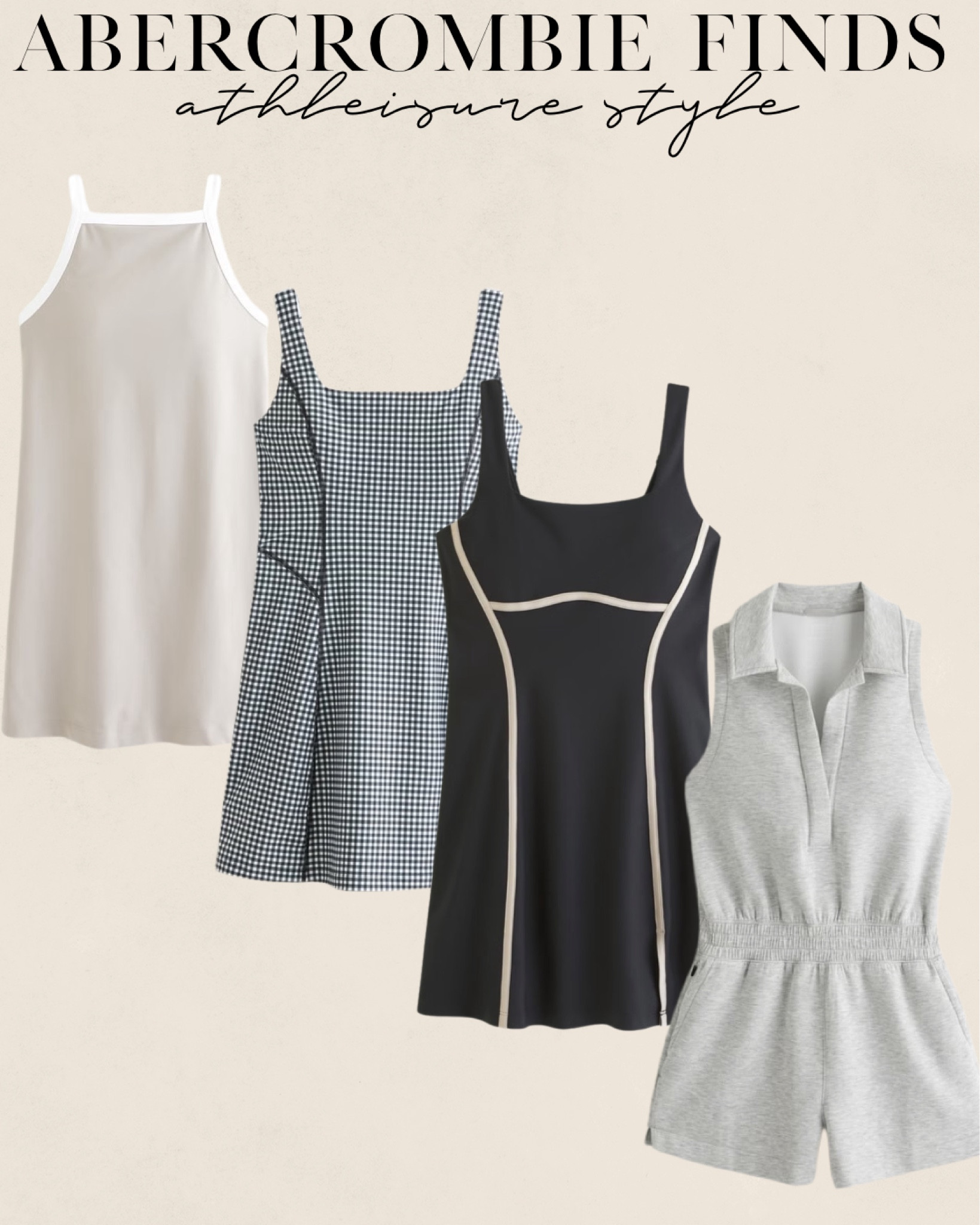 Abercrombie athleisure dresses and romper on sale size Xs 

#LTKFindsUnder50 #LTKSummerSales #LTKFindsUnder100