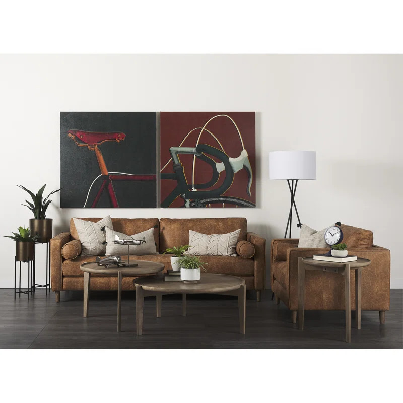 Stephon 2 - Piece Vegan Leather Living Room Set | AllModern