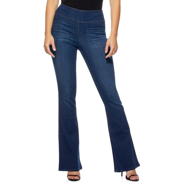 Sofia Jeans Melisa Flare Pull On High Waist Stretch Jean Women's - Walmart.com | Walmart (US)