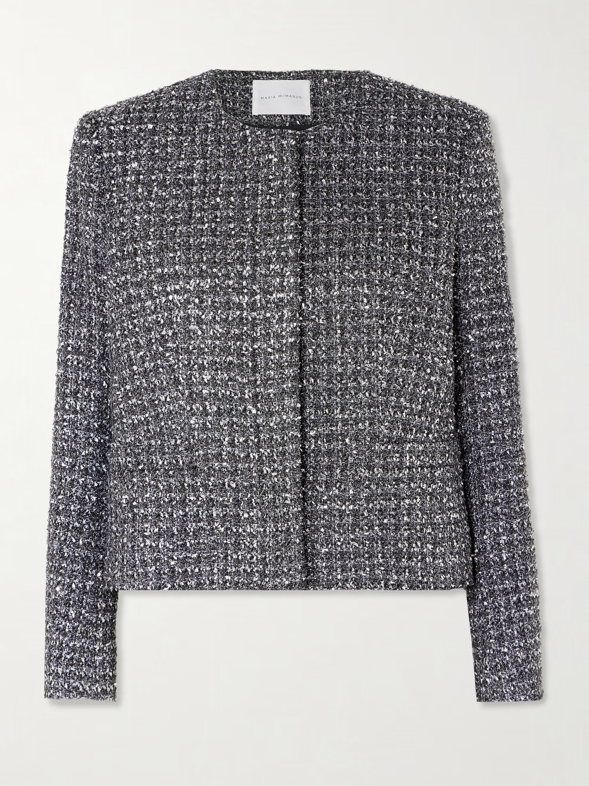 Sequin-embellished metallic tweed jacket | NET-A-PORTER (UK & EU)