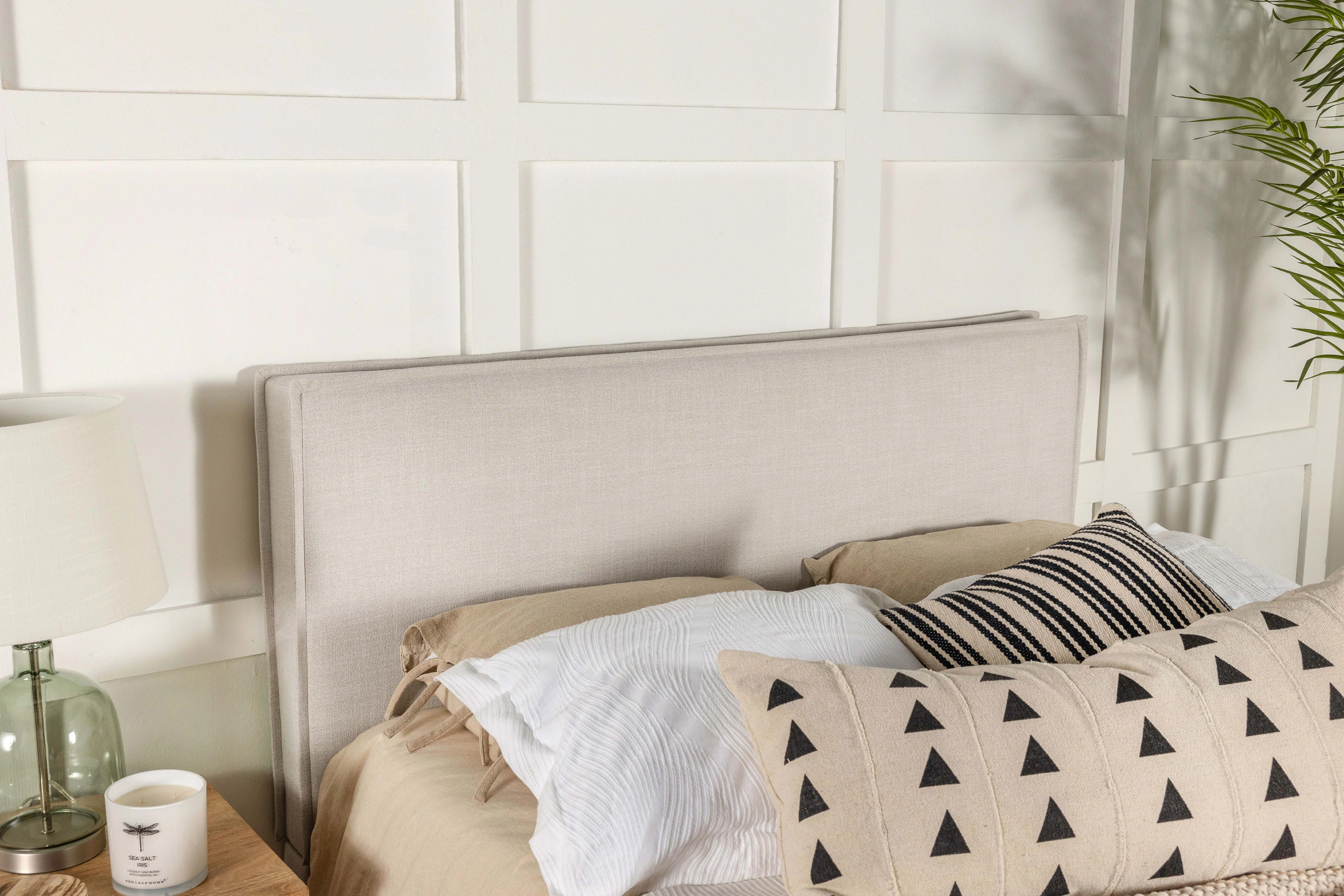 Asmitha Upholstered Queen or Full Panel Headboard Sand | Wayfair North America