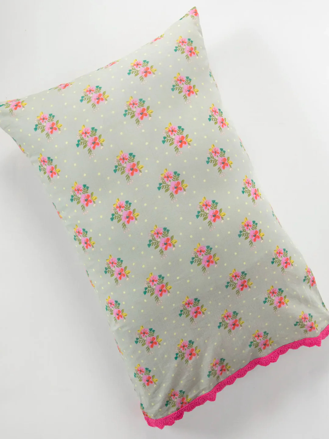 Mix & Match Cotton Pillowcase - Grey Nora | Natural Life
