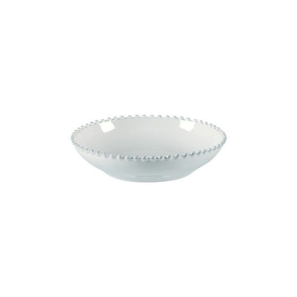 Pearl Scalloped Ceramic Stoneware Pasta Bowl - White | Scout & Nimble