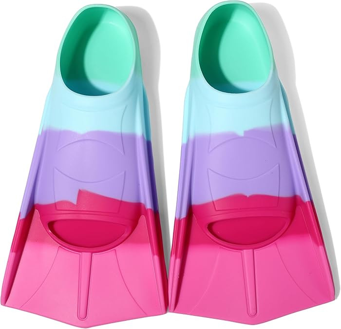 Kids Swim Fins,Short Comfortable Flippers for Lap Swimming and Training for Child,Girls,Boys,Begi... | Amazon (US)