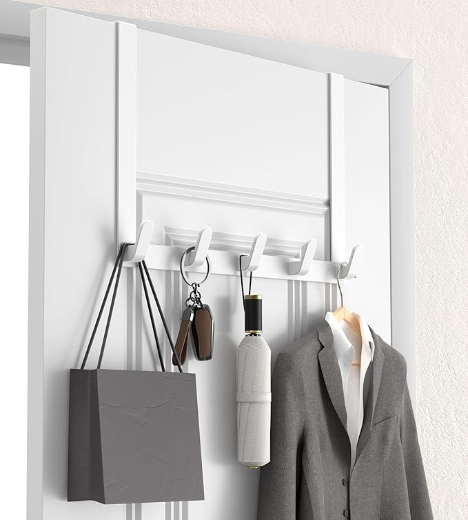 KitchLife Long Over The Door Hooks Hanger with 15.75" Extended Arms, Fits 1 3/8" Doors, L40U - Up... | Amazon (US)