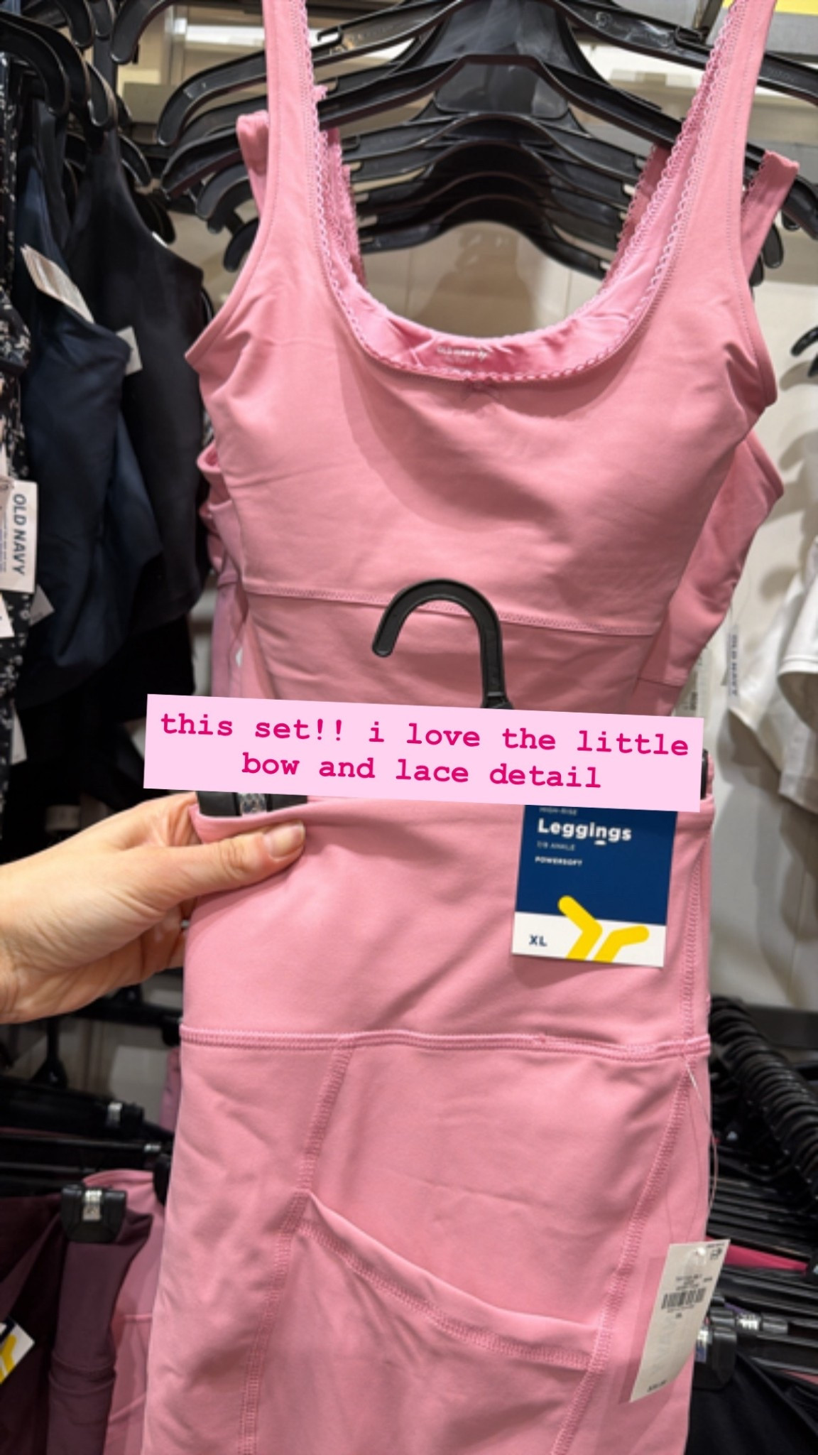 OLD NAVY | pink Workout set 