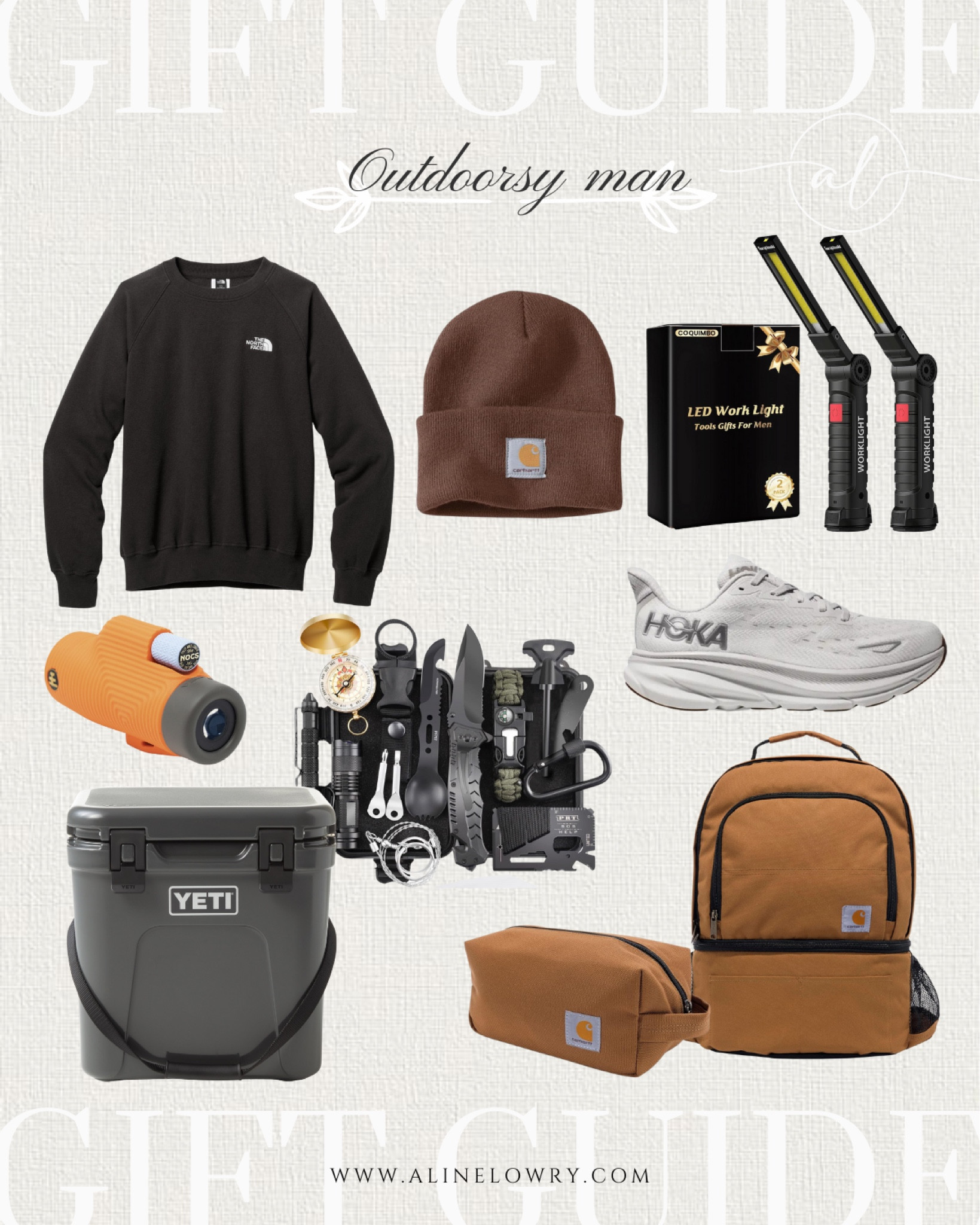 Gift guide for the outdoorsy man in your life. Gift guide for him, gift ideas for man, gifts for the adventurous person. 

#LTKMens #LTKGiftGuide #LTKU