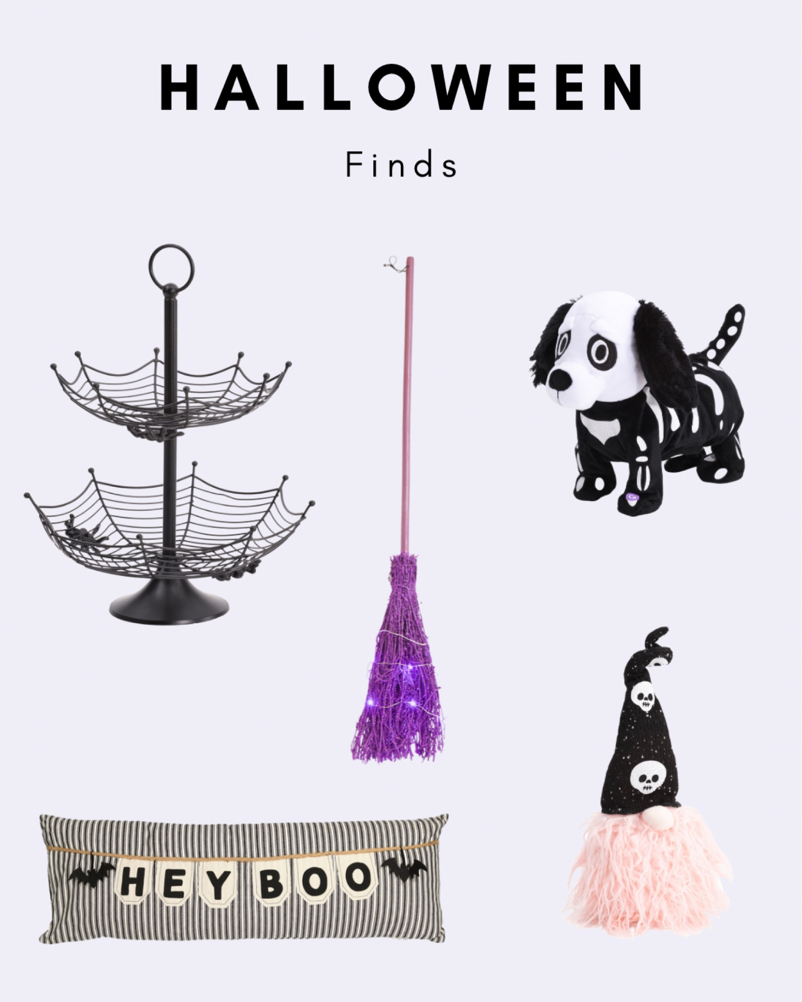 Halloween decorations | TJ Maxx |Animated dancing dog | Led glitter rattan witch’s broom decor | Halloween Gnome | Hey boo pillow 👻 #halloweendecor

#LTKunder50 #LTKSeasonal #LTKhome