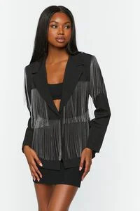 Fringe Single-Breasted Blazer | Forever 21 (US)