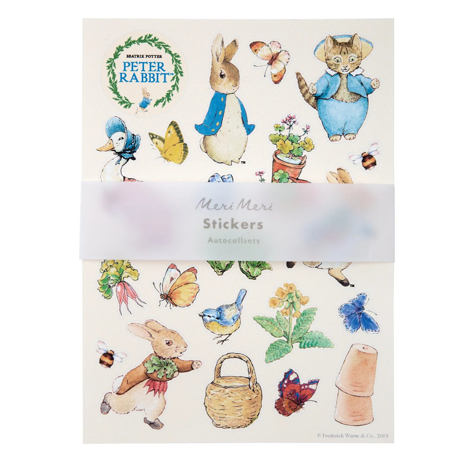 Peter Rabbit Characters Sticker Sheets | Meri Meri