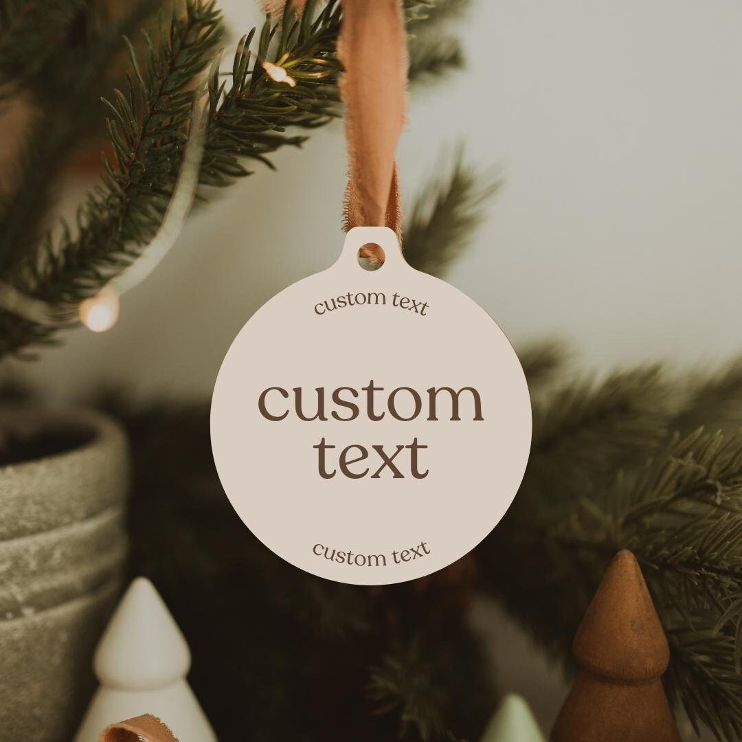 Custom Text Ornament | Laser Engraved Ornament | Christmas 2025 - Etsy | Etsy (US)