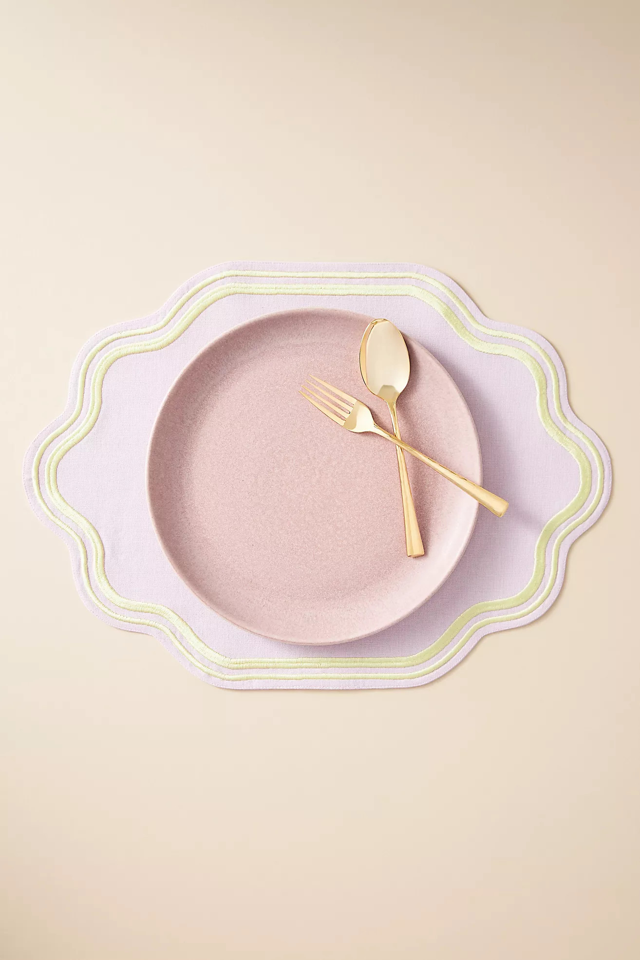 Madeline Embroidered Cotton Placemat | Anthropologie (US)