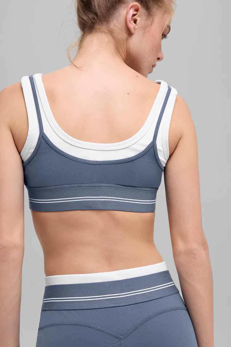 Airbrush Better Together Bra - Black/White | Alo Yoga (US)