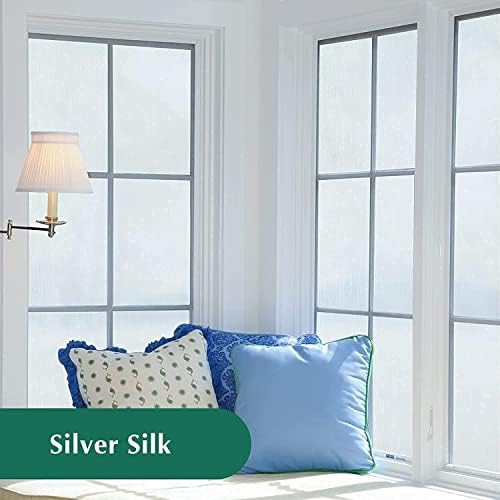 Privacy Window Film No Glue Frosted Glass Sticker Sun UV Blocking Static Clings Non Adhesive Decorat | Amazon (US)