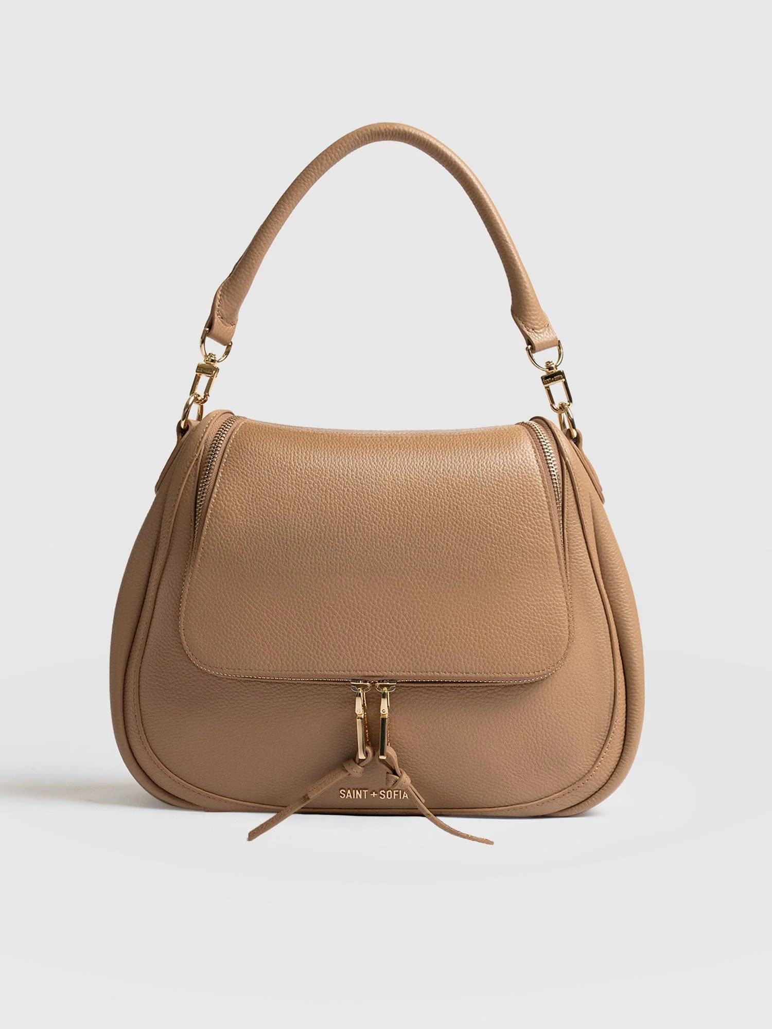 Marlowe Messenger Bag - Caramel | Saint + Sofia