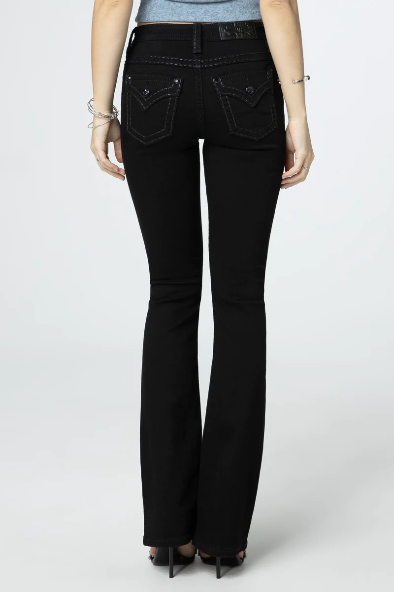 Shop Classic Black Bootcut Jeans in Low, Mid & High-Rise | Miss Me